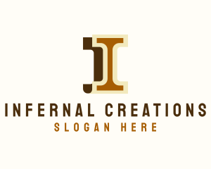 Legal Pillar Letter I logo design