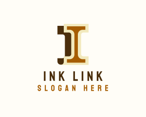 Legal Pillar Letter I logo design