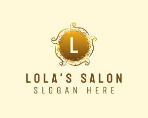 Elegant Gold Wreath logo design