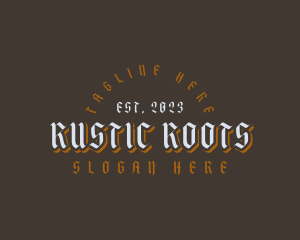 Masculine Tattoo Business logo design