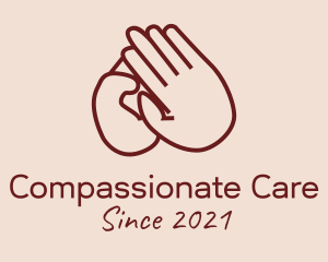 Humanitarian Charity Hand  logo design