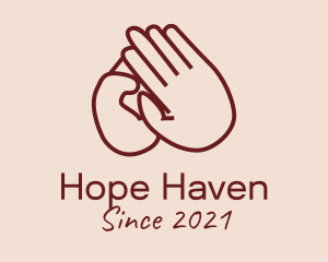 Humanitarian Charity Hand  logo