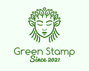 Green Organic Cosmetic  logo design