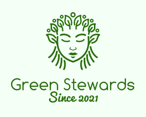 Green Organic Cosmetic  logo design