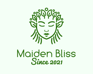 Green Organic Cosmetic  logo design