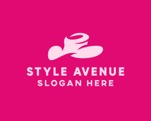 Pink Fashion Hat logo design