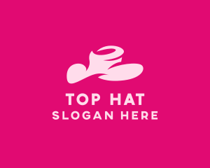 Pink Fashion Hat logo design