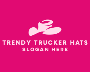 Pink Fashion Hat logo design