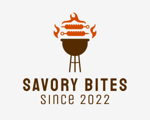 Barbecue Sausage Grill logo design