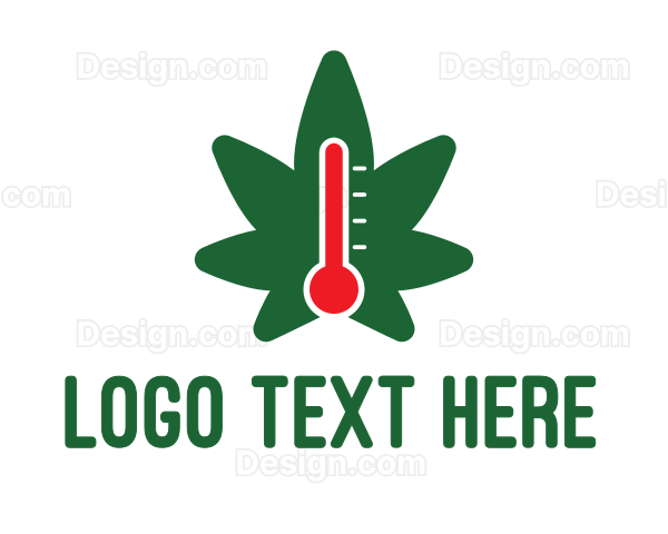 Temperature Weed Thermometer Logo