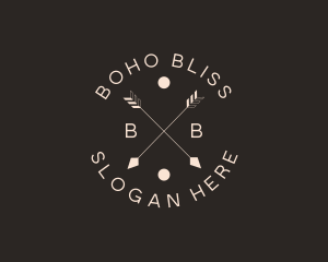 Hipster Boho Arrows logo design