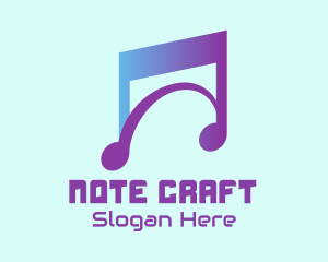 Modern Musical Note  logo