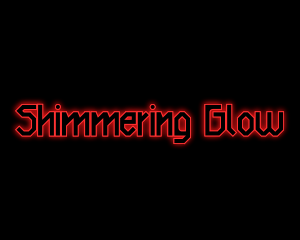 Red Gaming Glow logo design