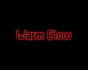 Red Gaming Glow logo design