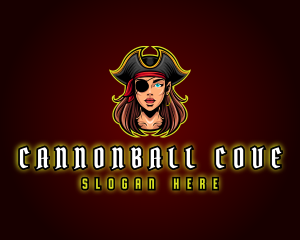 Woman Captain Pirate logo