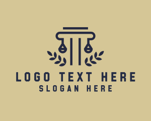 Legal Pillar Wreath logo