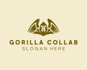 Wild Gorilla Wings logo design