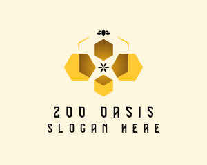 Bee Honey Hive logo design