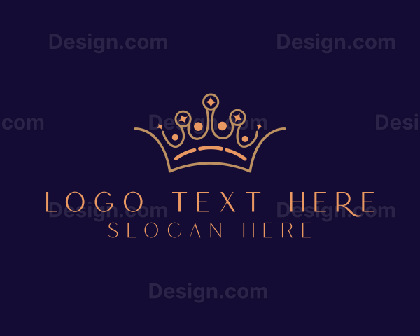 Elegant Crown Tiara Logo