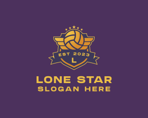 Volleyball Star Tournament logo design