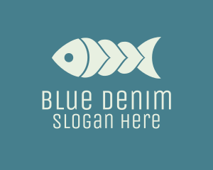 Blue Fish Fishing logo design