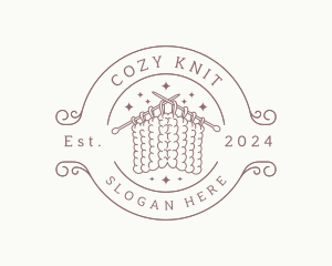 Wool Knitting Crochet logo design