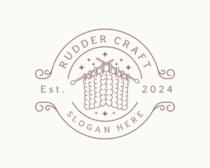 Wool Knitting Crochet logo design