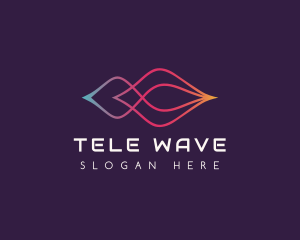 Sound Wave Techno logo design