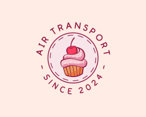 Sweet Cherry Cupcake logo design