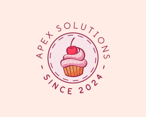 Sweet Cherry Cupcake logo design