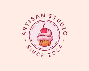 Sweet Cherry Cupcake logo design