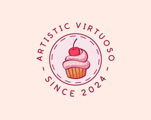 Sweet Cherry Cupcake logo design