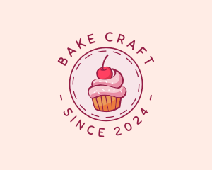 Sweet Cherry Cupcake logo design