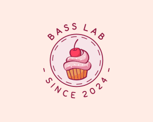 Sweet Cherry Cupcake logo design