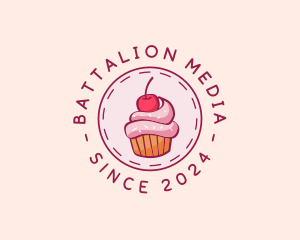 Sweet Cherry Cupcake logo design