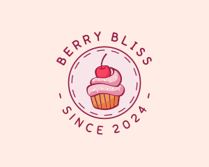 Sweet Cherry Cupcake logo design