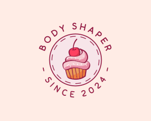 Sweet Cherry Cupcake logo design