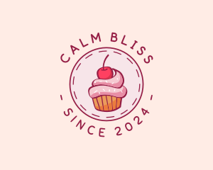 Sweet Cherry Cupcake logo design