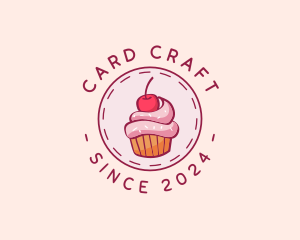 Sweet Cherry Cupcake logo design