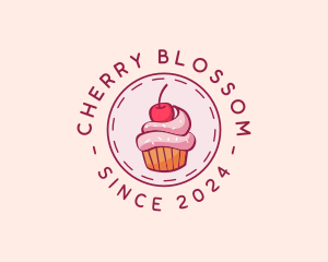 Sweet Cherry Cupcake logo design