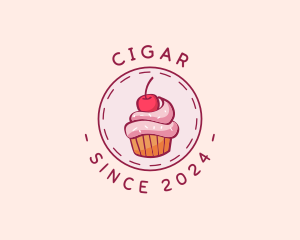 Sweet Cherry Cupcake logo design