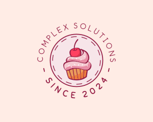 Sweet Cherry Cupcake logo design