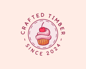 Sweet Cherry Cupcake logo design