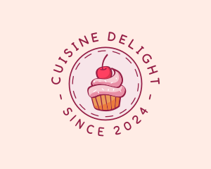 Sweet Cherry Cupcake logo design