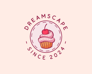 Sweet Cherry Cupcake logo design