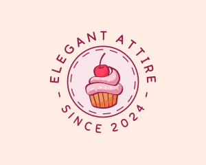 Sweet Cherry Cupcake logo design