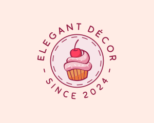 Sweet Cherry Cupcake logo design