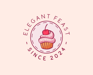 Sweet Cherry Cupcake logo design