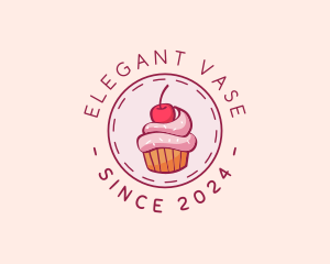 Sweet Cherry Cupcake logo design