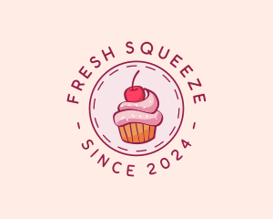 Sweet Cherry Cupcake logo design